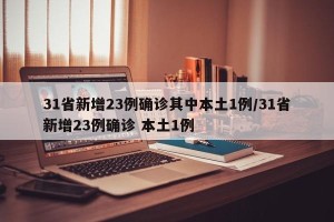 31省新增23例确诊其中本土1例/31省新增23例确诊 本土1例