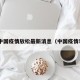中国疫情放松最新消息（中国疫情!）